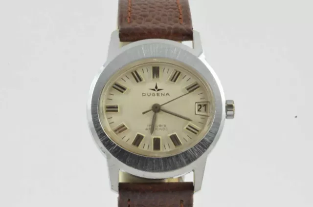 Dugena Orologio Donna Acciaio 30MM Carica Manuale Vintage Raro da Polso Bello