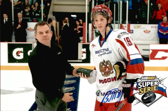 Vladimir Tkachev Tkachyov SIGNED 4x6 photo TEAM RUSSIA / LOS ANGELES KINGS 3