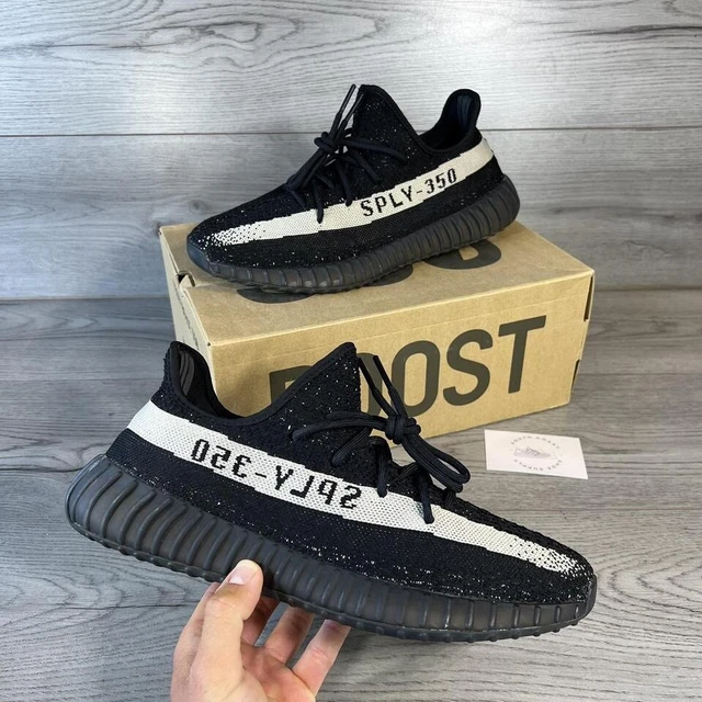 ADIDAS YEEZY BOOST 350 V2 Core bianco nero 2016 UK9 5 EUR 308 96
