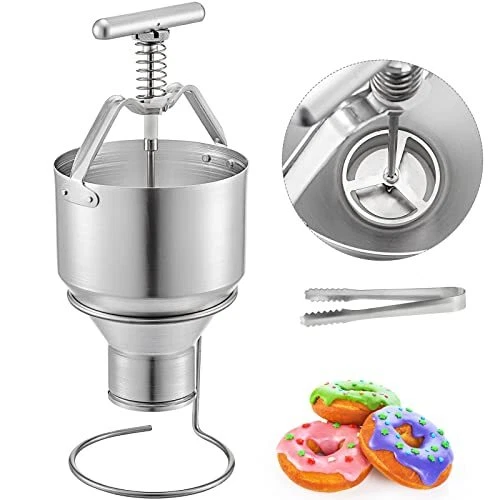 VBENLEM Donut Depositor 5L Capacity Donut Dropper Hopper Food-Grade Aluminum ...