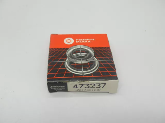 National 473237 Oil Seal 1.750" Shaft 2.374" OD 0.312" W NEW