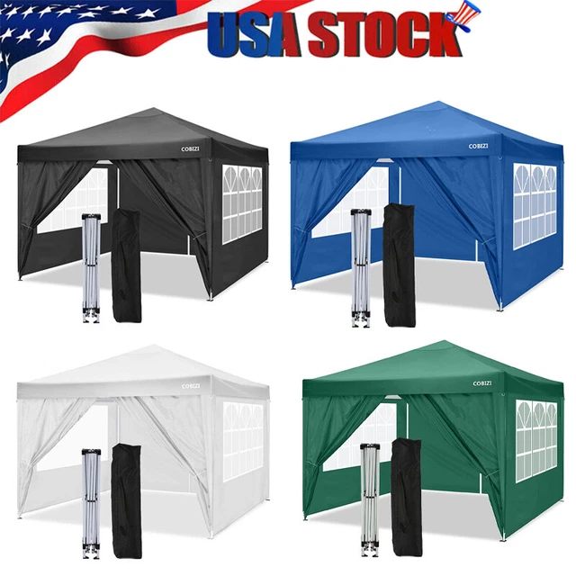 VEVOR Pop Up Canopy Tent, 10 X 10 FT, Outdoor Patio Gazebo Tent With