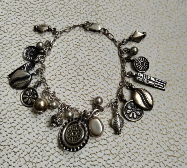 Bracelet avec breloques en argent