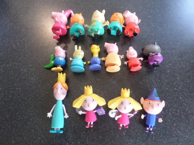 Huge Bundle X15 Peppa Pig And Ben And Holly Toys Figures x15 Childrens Figures!!