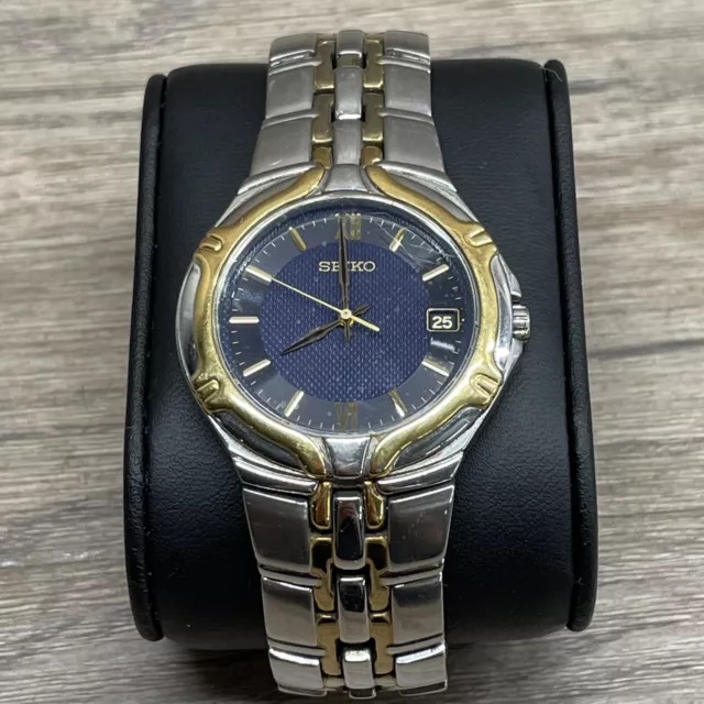 SEIKO 7N42-6C10 R1 Gold Tone Quartz Watch Excellent Condition $ -  PicClick