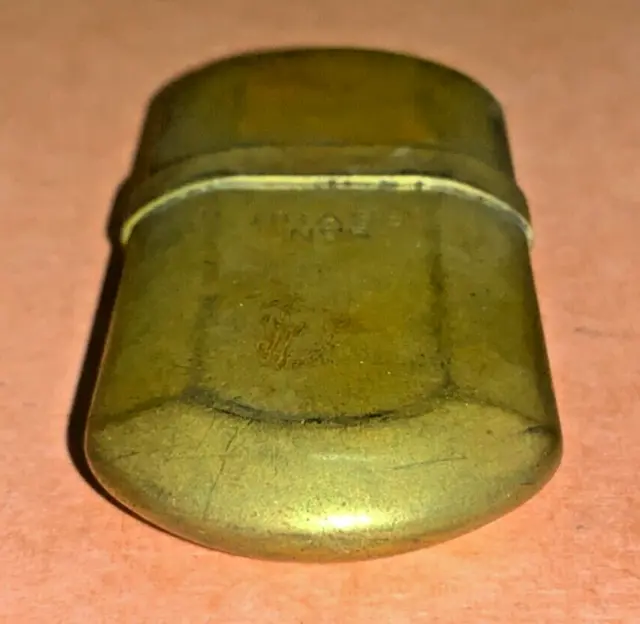 Vintage Camel No. 5 Solid Brass Pocket Lighter - AS IS - NOT TESTED 2