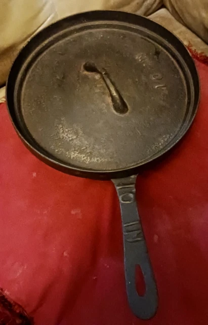 **AWESOME OLD 1800s GATE MARKED CAST IRON SPIDER SKILLET  COLLECTORS ITEM  NICE*