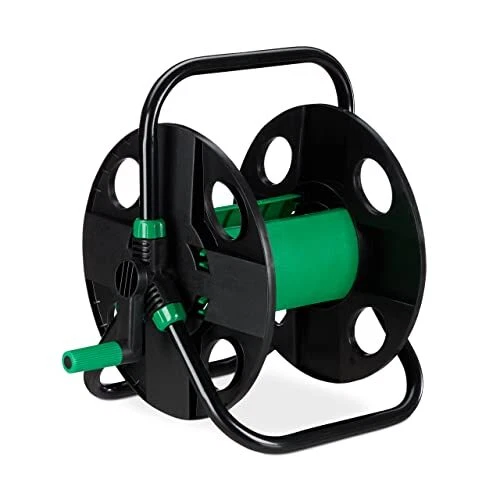 relaxdays Porte-Tuyau de 30m Chariot d’arrosage Vide pour Le Jardin Camping o...
