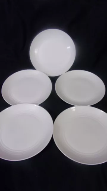 [LOT Of 5] ROYAL DOULTON GORDON RAMSAY - MAZE  White 8 1/2" SALAD PLATES