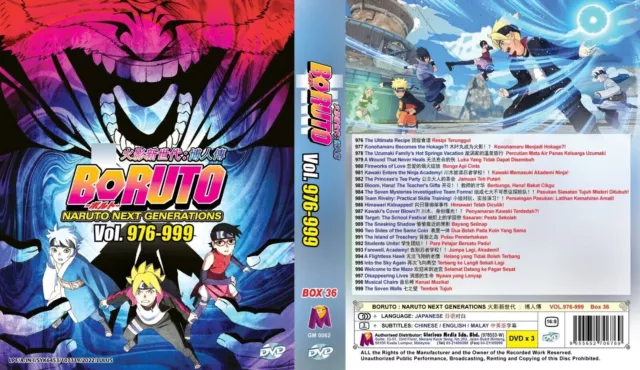 ANIME BORUTO: NARUTO NEXT GENERATIONS VOL.856-879 DVD [BOX 31] +