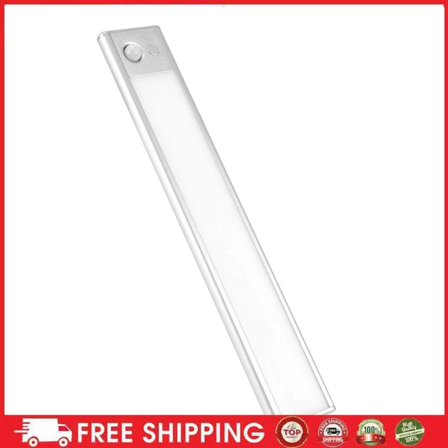 LMIX Lámpara de armario regulable cocina 80 LEDs, 23cm Luz de base Luz de noche con