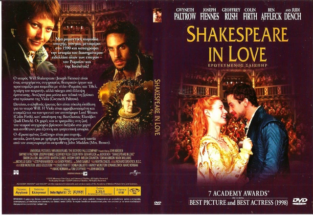 SHAKESPEARE IN LOVE (Gwyneth Paltrow, Joseph Fiennes