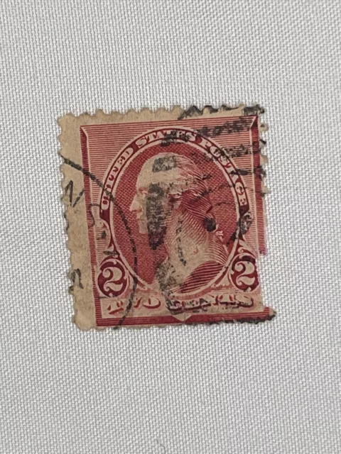 RARE George Washington 2 Cent Stamp U.S. Postage Red