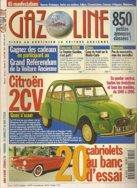 Gazoline 12 Guide D'achat Citroen 2Cv 20 Cabriolets Au Banc D'essai 204 304 ...