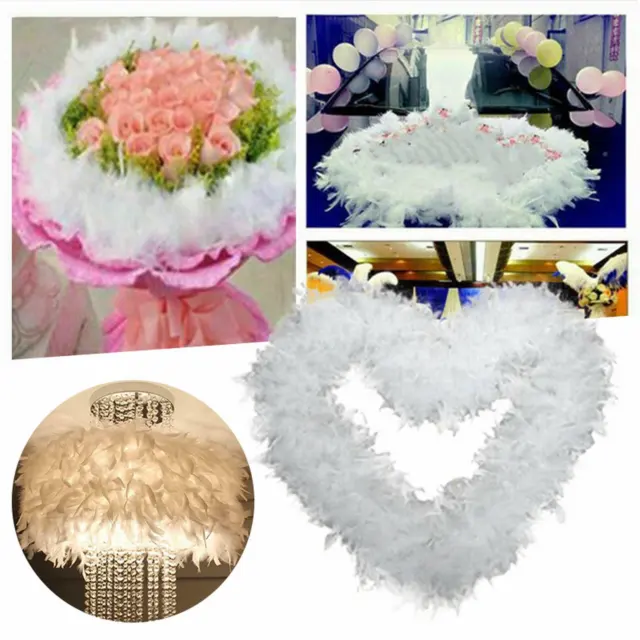 Party Decorations for Women 5Pcs 2M White Feather Strip For Decoration Fancy