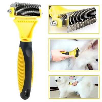 Pet Cat Dog Hair Fur Shedding Trimmer Grooming Dematting fur Comb Brush Slicker
