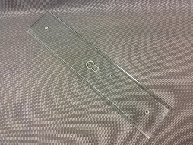 Antique Large Plate Cleanliness Of Door Glass Vintage Bevelled