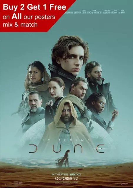Dune 2021 Movie Poster A5 A4 A3 A2 A1