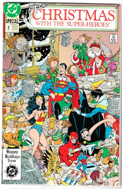 DC Comics Christmas with the Super-Heroes #2 1989 Wonder Woman Batman Superman