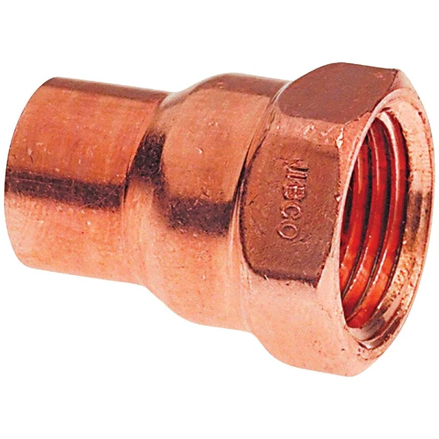 1-1/2 In. Female Copper Adapter W01130D  W01130D 1-1/2 In. 039923301802 Copper