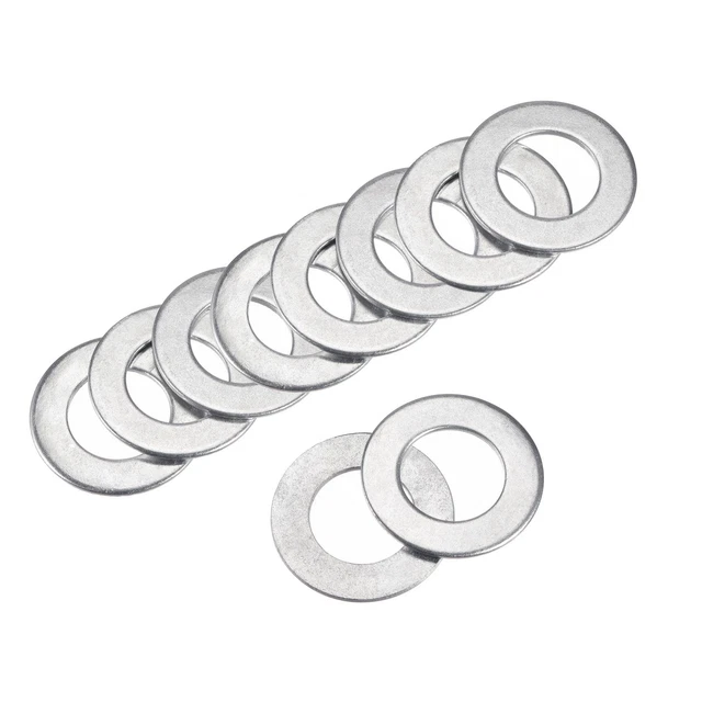 60mm x 34mm x 3mm Carbone Acier Plat Rondelle pour Vis Boulon 10Pcs