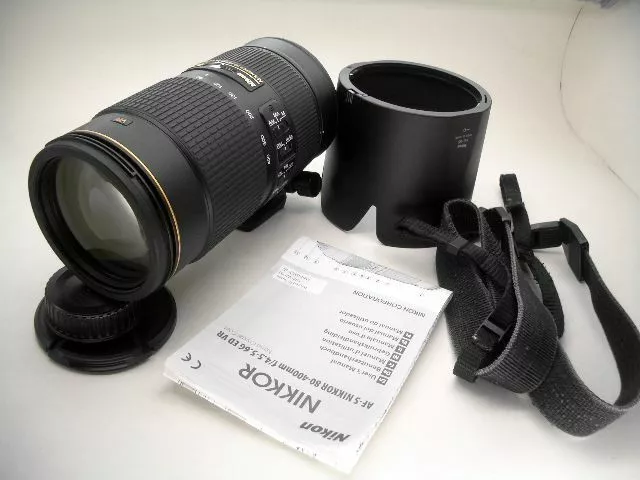 80-400mm N Nano Nikon Crystal Coat Nikkor VR ED AF-S SWM Zoom 1:4.5-5.6G Tele FX