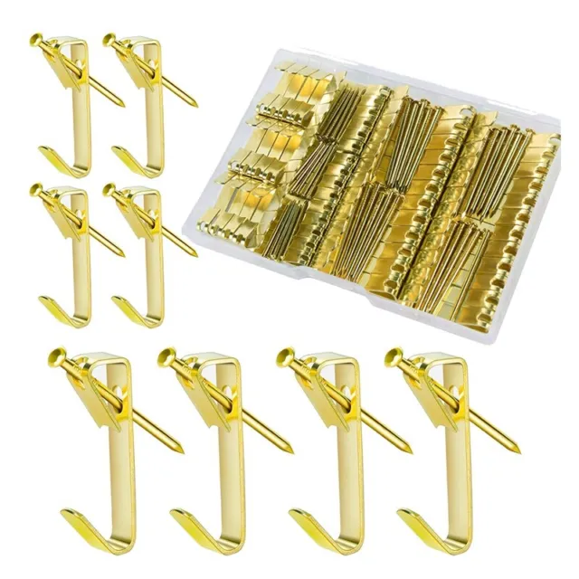 60 Sets Picture Hangers, Picture Wall Hooks and Nails Hanging Kits - 30 Set R7W3