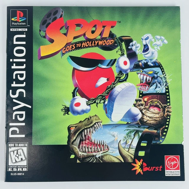 SPOT GOES TO Hollywood PlayStation 1 PS1 1996 Game Case Manual Complete
