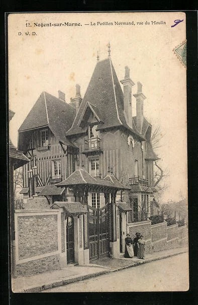 CPA Nogent-sur-Marne, La Pavillon Normand, Rue du Moulin 1906