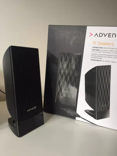 Advent asp20bk15 2.0 pc sales speakers
