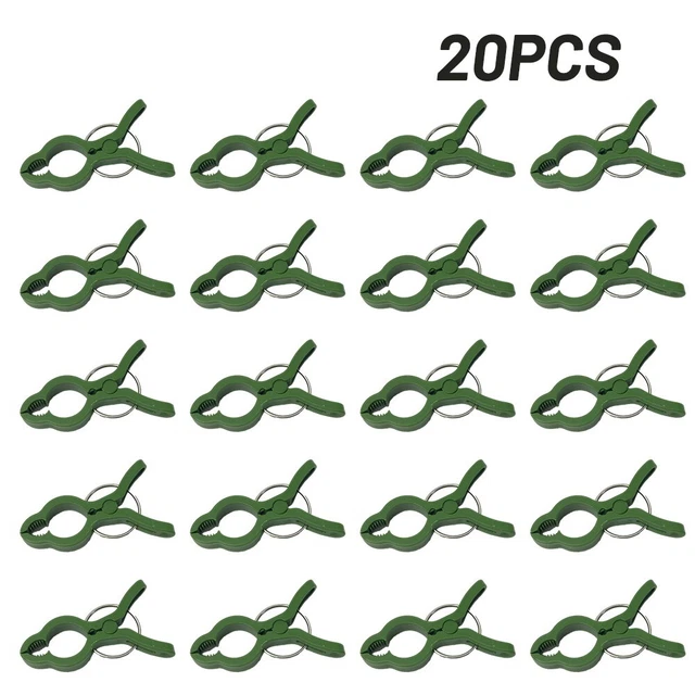 Spilli Per Piante Da Giardino – 100 Pezzi – Clip Di Fissaggio In Plastica Riutilizzabili – Per Viti Di Anguria, Pomodori, Fragole E Fiori - 3