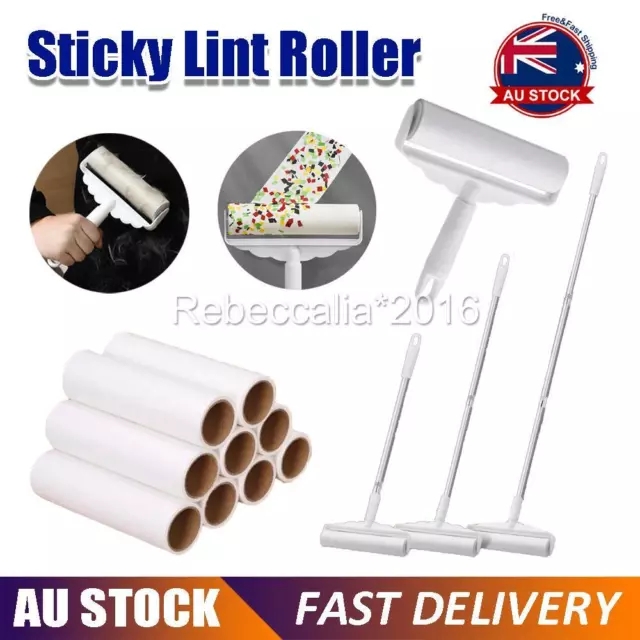 Sticky Lint Roller Refill Roller Dog Cat Hair Remover Sofa Floor Dust Clean Tool