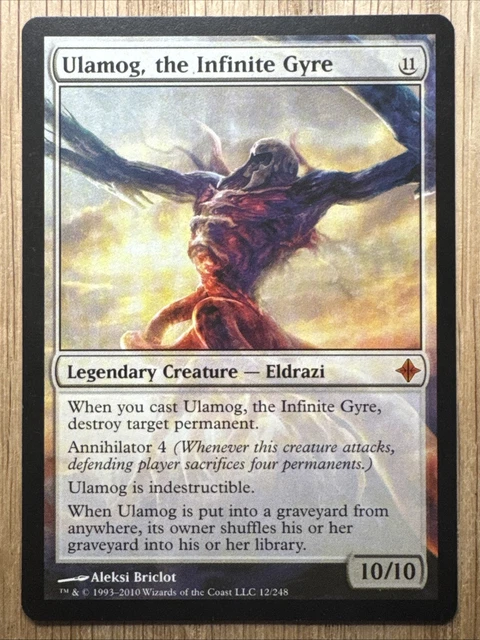 Ulamog the Infinite Gyre 1x FOIL ROE MTG Rise of Eldrazi Mythic NM legendary