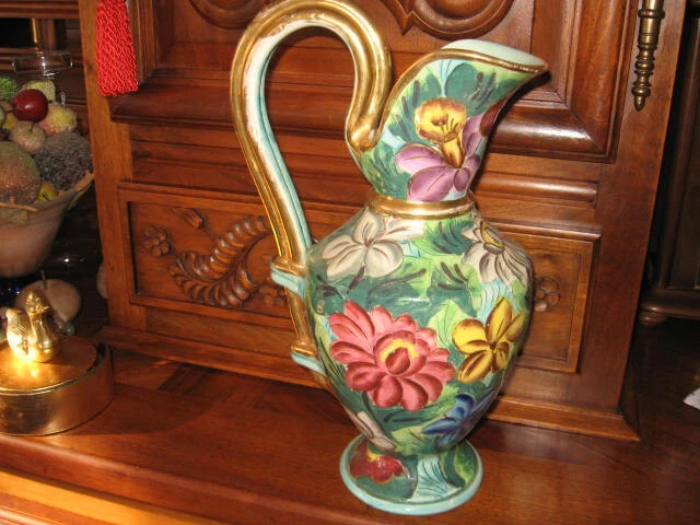 Vase en céramique Vallauris Fat Lava 1960