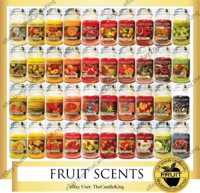 Yankee Candle - FRUIT SCENTS - You Pick - 22oz - MANY HARD TO FIND!!