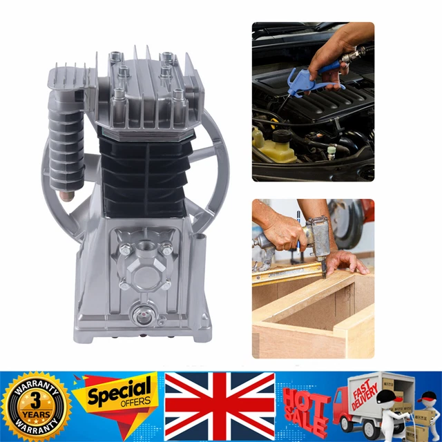 3HP Air Compressor Pump Head Pump Motor 160psi 1300rpm **Brand New*