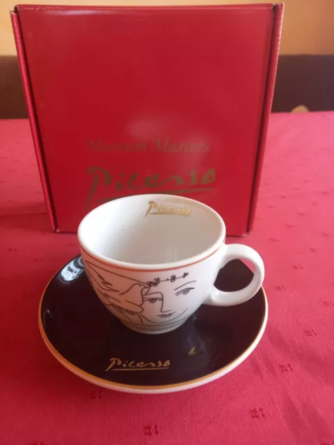 Cappucinotass mit Unt. 1131- Picasso Dekor 3609Visage de la Paix IX  Nr. 372Neu