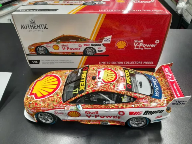 🏁1/18 2022 DJR Shell #17 Indigenous Round W. Davison Darwin Mustang V8 Supercar