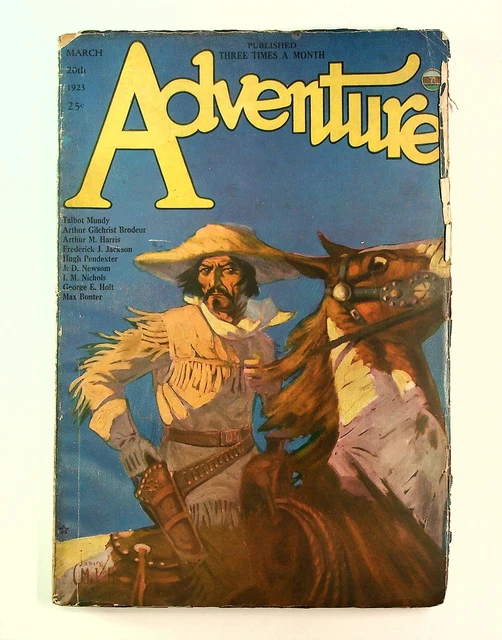 ADVENTURE PULP/MAGAZINE MAR 20 1923 Vol. 39 #5 VG- 3.5 £34.65 - PicClick UK