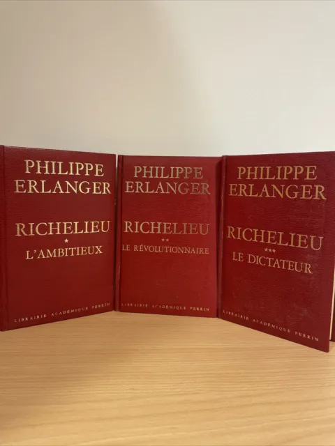 (complet) Lot 3 Livres : RICHELIEU...L'ambitieux de Philippe ERLANGER illustré