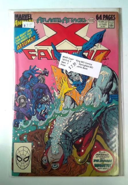 X-Factor Annual #4 Marvel Comics (1989) 1st Series Atlantis Attacks Comic Book