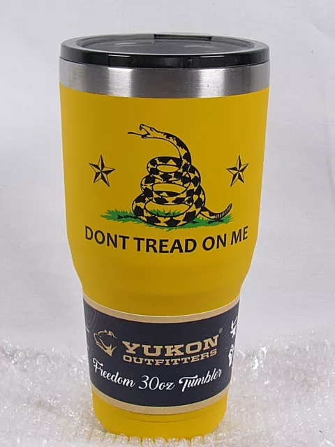 30 oz Tumbler Stainless Dont Tread On Me Gadsden USA Revolution Marines NEW
