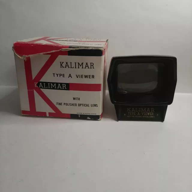 Vintage Kalimar Type A Lighted Colour Slide Viewer with Box For Parts