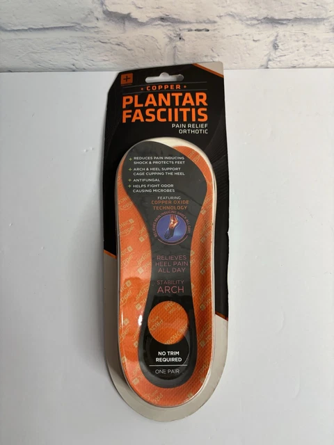 PROVONIC COPPER PLANTAR Fasciitis Pain Relief Orthotic Insoles