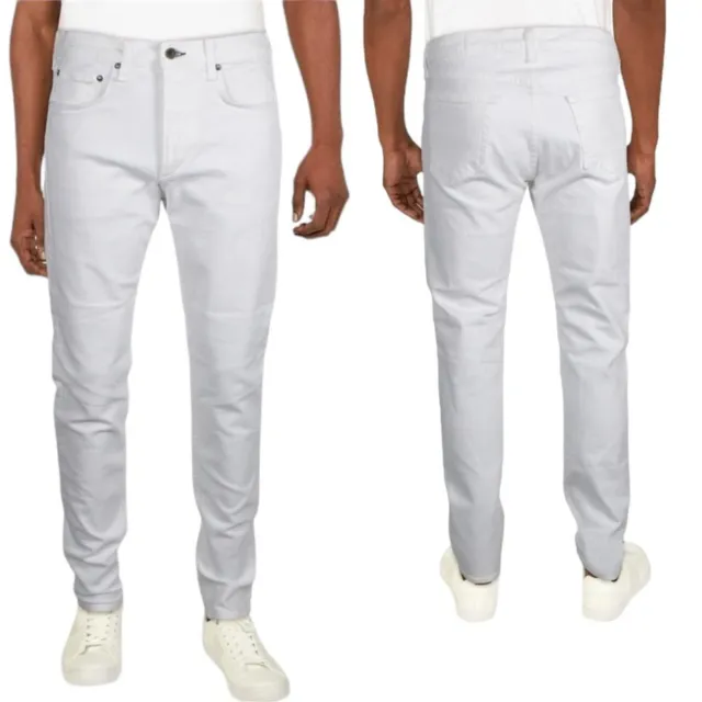 Rag & Bone Men's Mid Rise Fit 2 Slim Denim Jeans in White 34