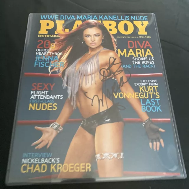 Maria Kanellis WWE Playboy Cover Hot Sexy Signed 8X10 Photo