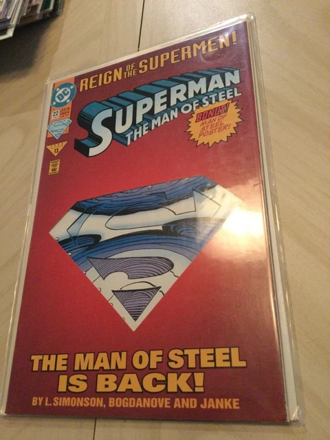 Superman: The Man of Steel #22 [Die-Cut Cover Edition] (Jun 1993, DC)