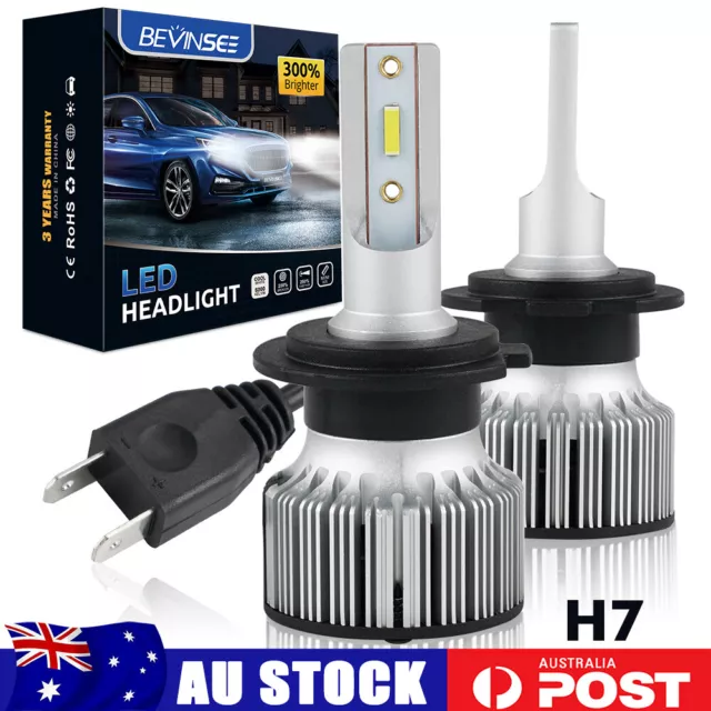 2X H7 LED Headlight Globes White High Low Beam For Mercedes CLK SLK S M GL  Class $27.99 - PicClick AU