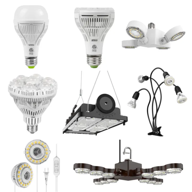 SANSI Lampe à LED de Croissance Lampe E27 10W/15W/20W/24W/36W/60W/70W/100W CE