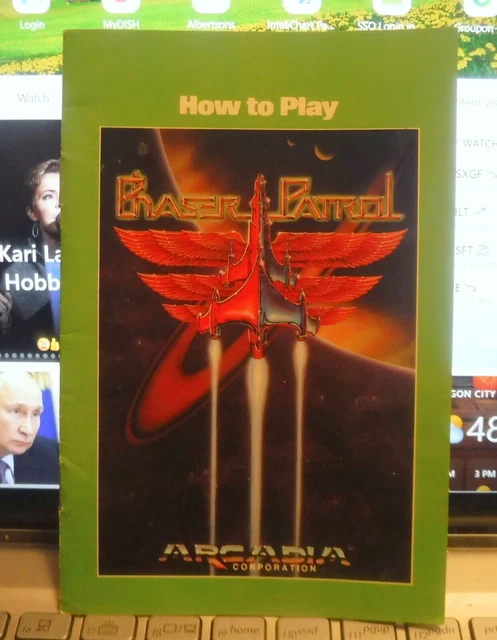 Vintage 1982 Manual Only for Atari 2600 Game Badger Patrol